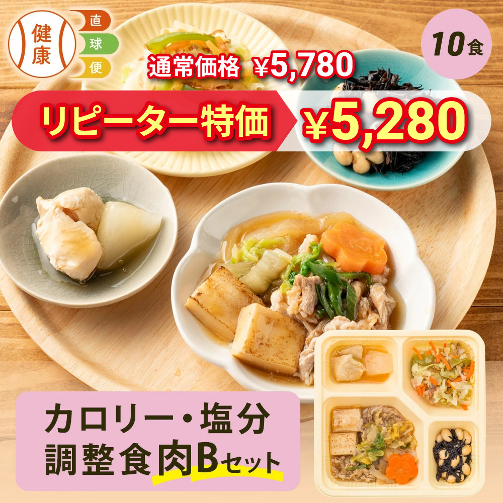 カロリー・塩分調整食肉Bセット 10食分